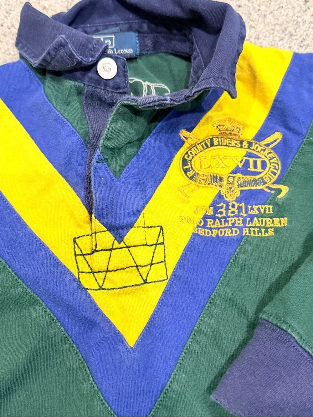 Classic Vintage Polo Ralph Lauren Rugby Polo & Khaki Pants boys 3T old money